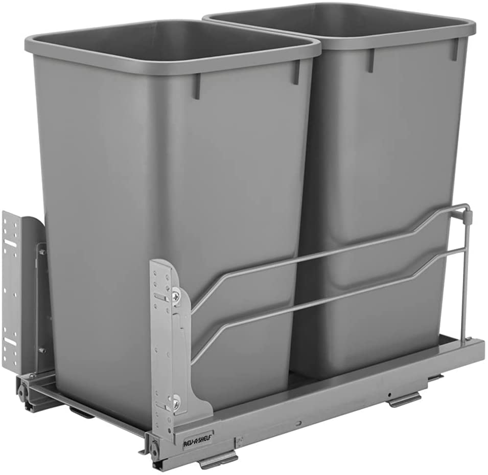 Double bin trash can for B15 Cabinet
