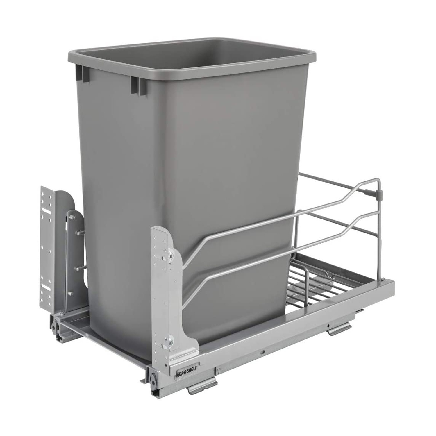 35-Quart Single Pull-Out Waste Container System With One Can & Door  Mountable Kit