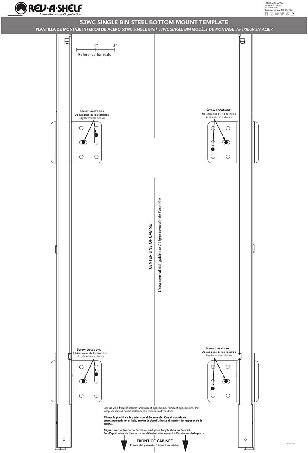 Rev A Shelf 53WC-1835SCDM-212 35 qt. Double Soft-Close Pull-Out Waste Container Champagne